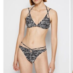 Jonathan SIMKHAI Aliana Printed Bikini Top/Bikini Bottom Size Small